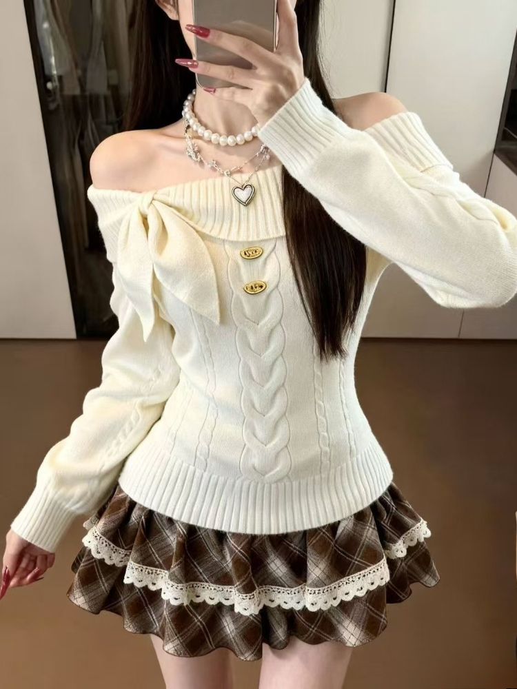 Women'S Fashion Knitwear - Kawaii Japanese Style 2 Piece Set