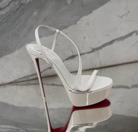 Women'S Fashion Spring Summer 2026 - Metallic Leather Platform Stilettos Sandals sexy