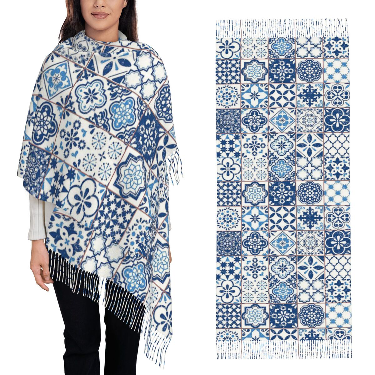 Women'S Fashion Portugal - Blue Portuguese Tile Portugal Azulejo Flower