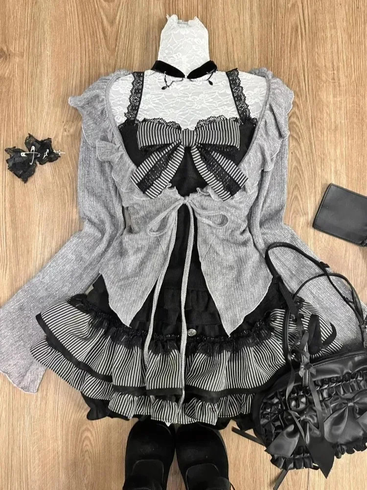 Women'S Fashion Knitwear - Sweet Lolita Vintage Suits Women Ruffles
