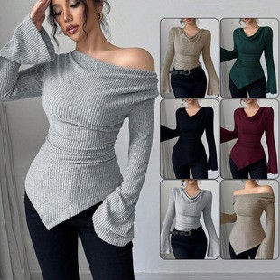 Women's Blouse Longsleeve Soli - огляд і ціна Off Shoulder Top