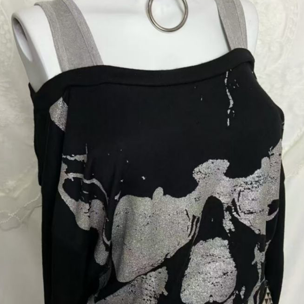 Y2K Fake Two-Piece Retro Top S - огляд і ціна Off Shoulder Top