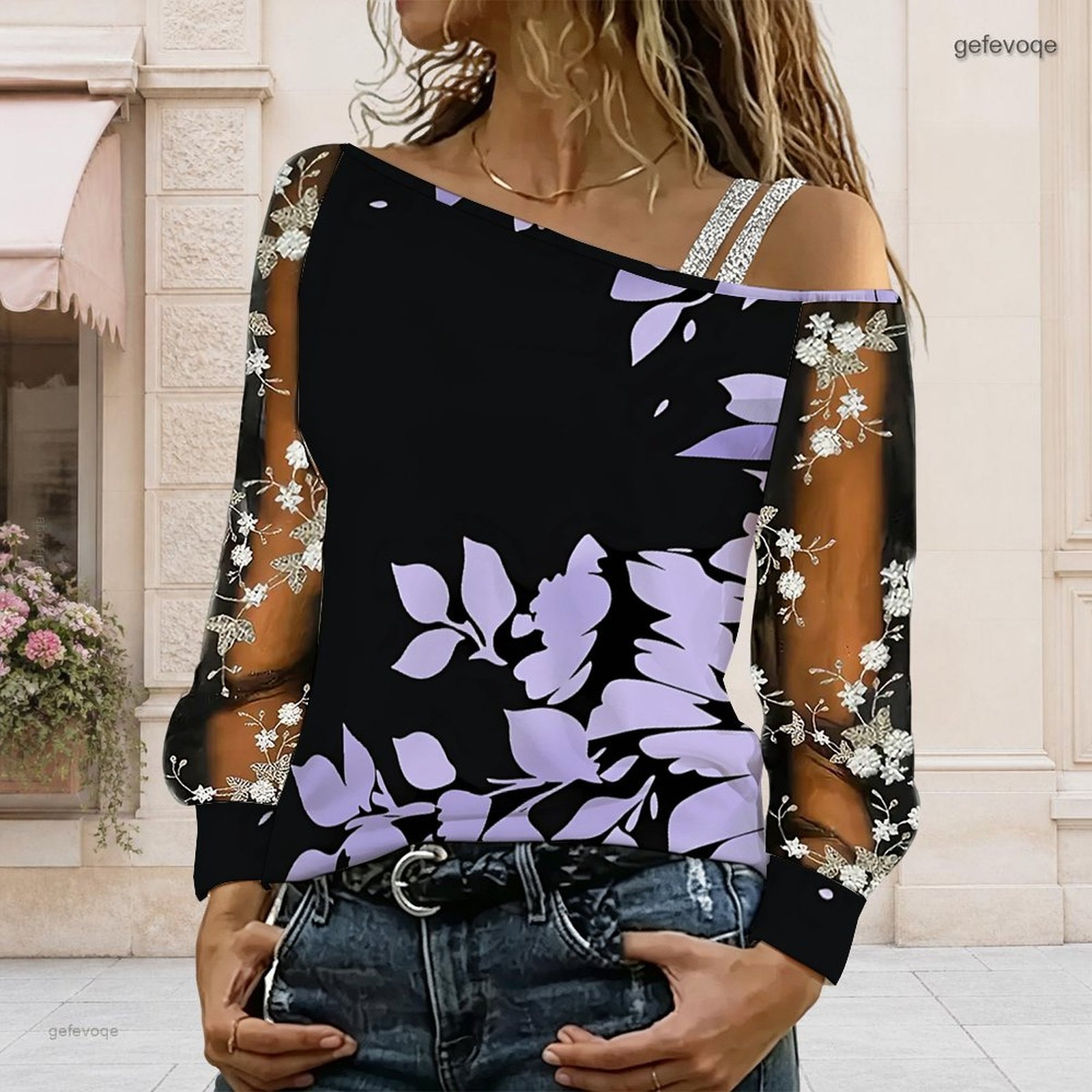 Women Off Shoulder Blouse Asym - огляд і ціна Off Shoulder Top