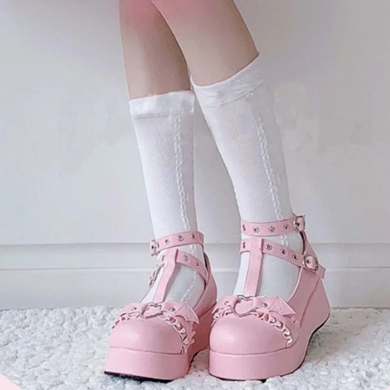 New Sweet Heart Buckle Wedges  - огляд і ціна Women Fashion Store
