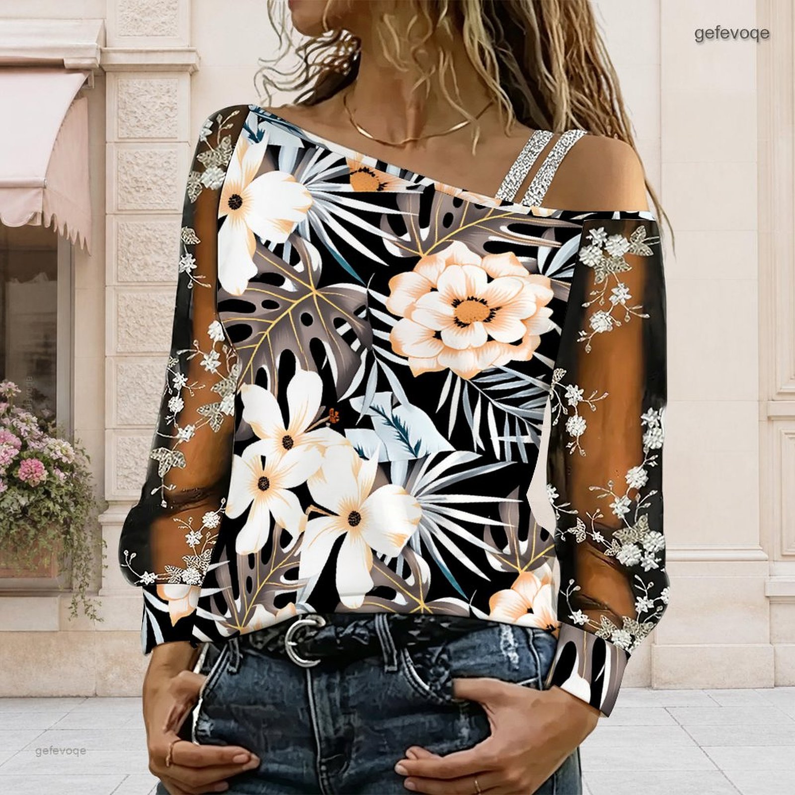 Women Off Shoulder Blouse Asym - огляд і ціна Off Shoulder Top