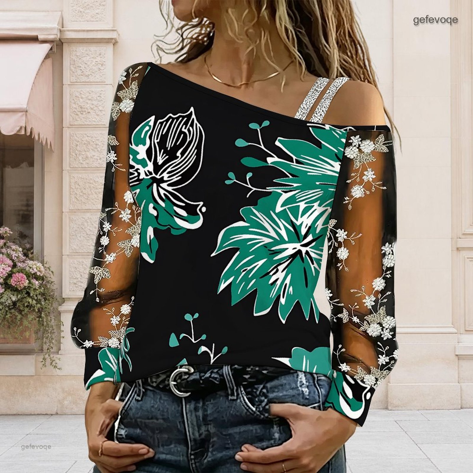 Women Off Shoulder Blouse Asym - огляд і ціна Off Shoulder Top