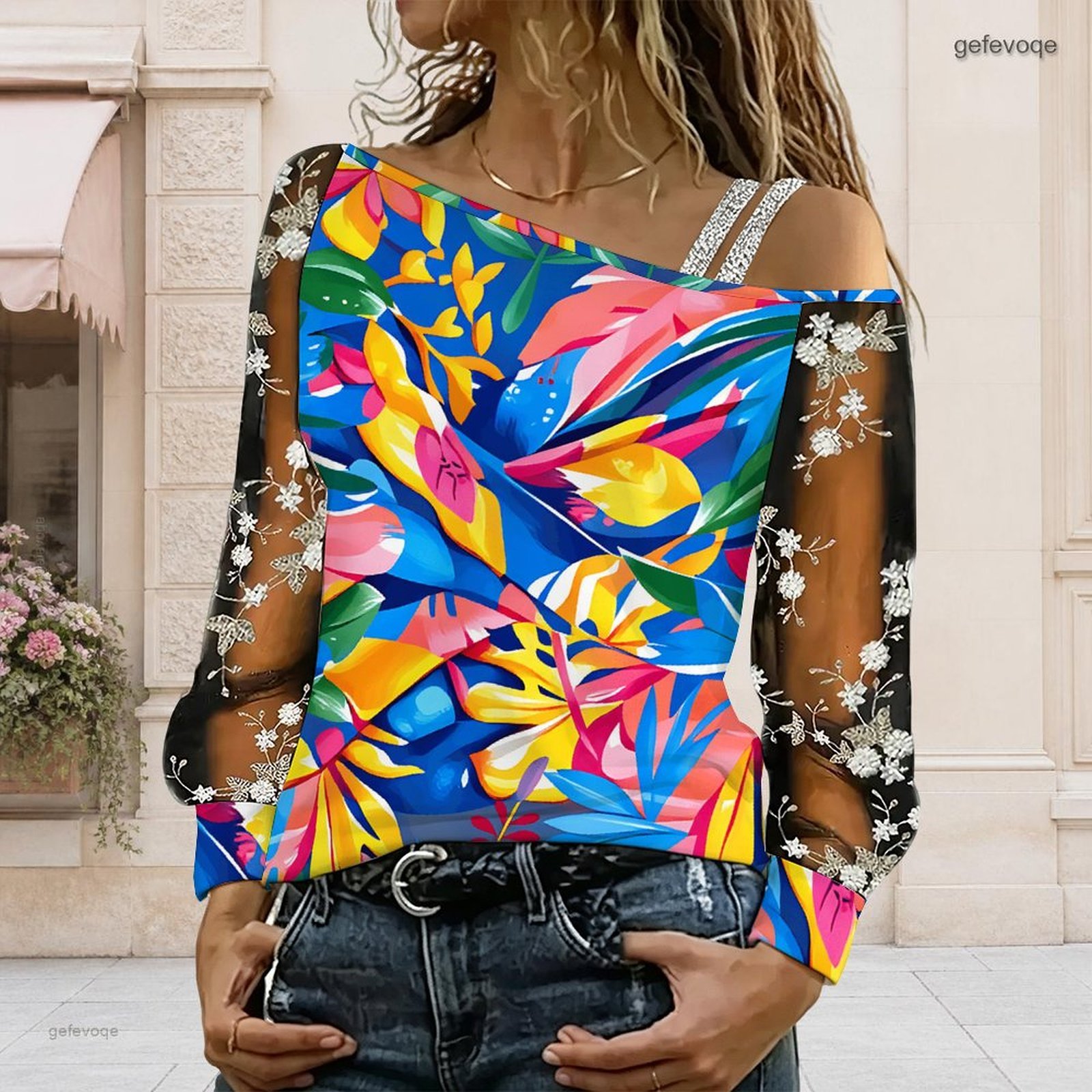Women Off Shoulder Blouse Asym - огляд і ціна Off Shoulder Top