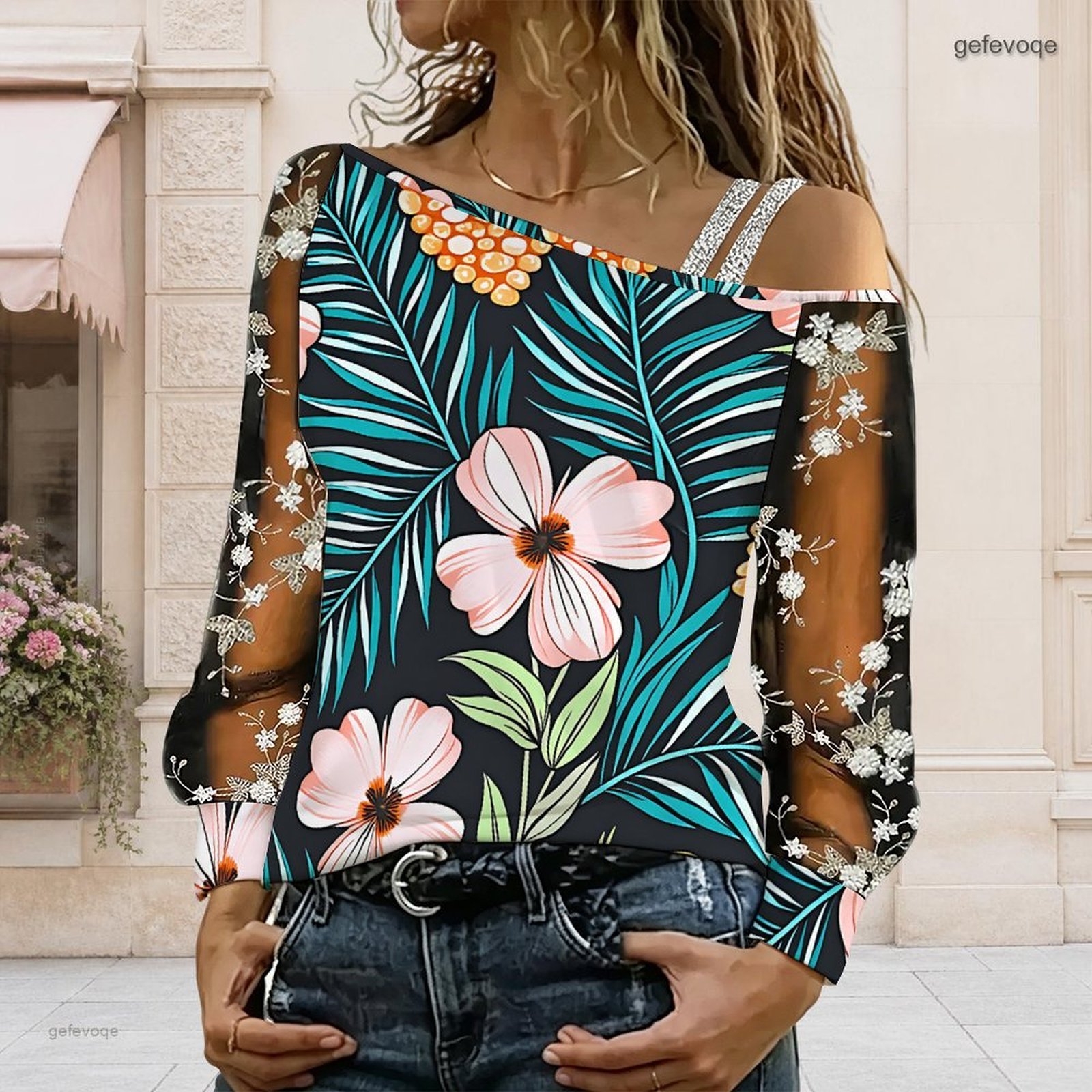 Women Off Shoulder Blouse Asym - огляд і ціна Off Shoulder Top