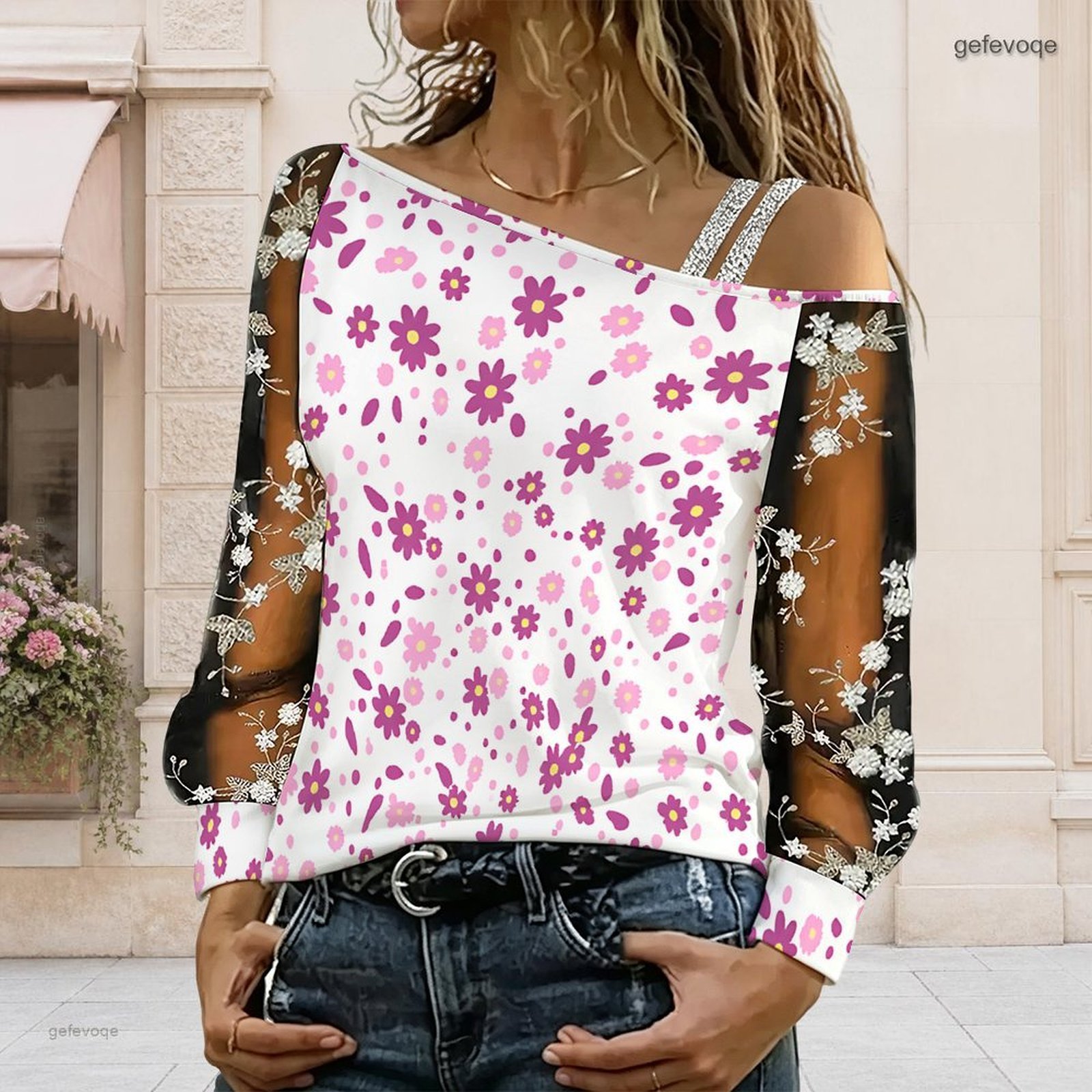 Women Off Shoulder Blouse Asym - огляд і ціна Off Shoulder Top