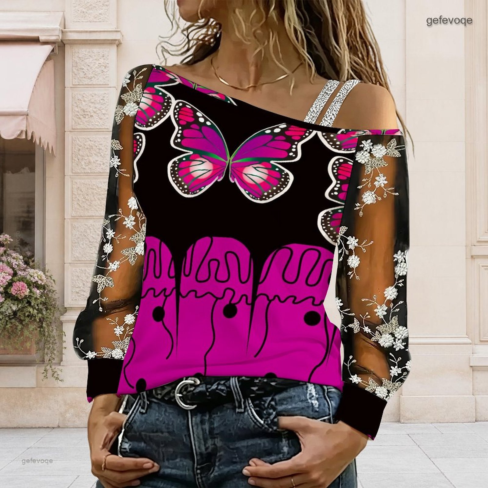 Women Off Shoulder Blouse Asym - огляд і ціна Off Shoulder Top
