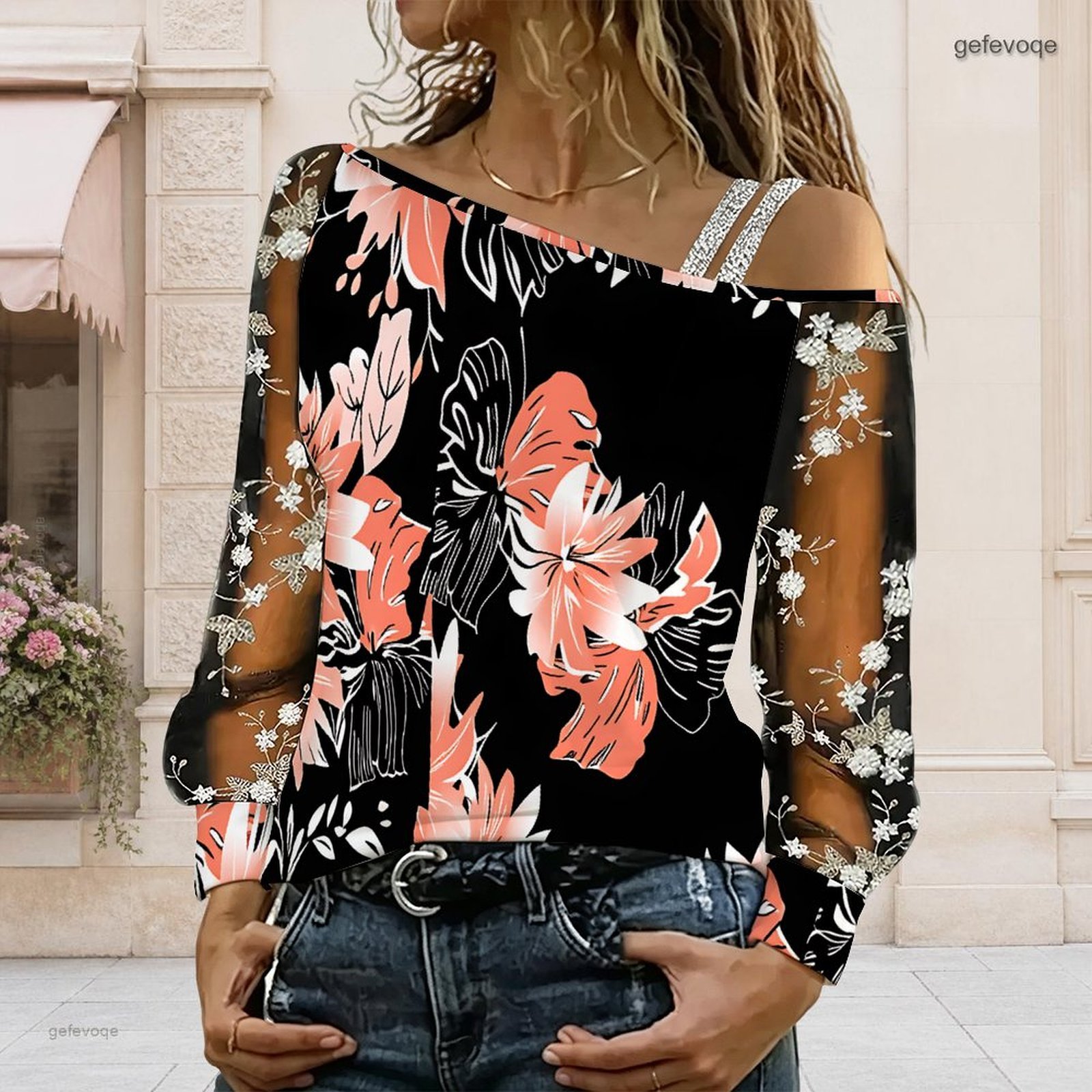 Women Off Shoulder Blouse Asym - огляд і ціна Off Shoulder Top