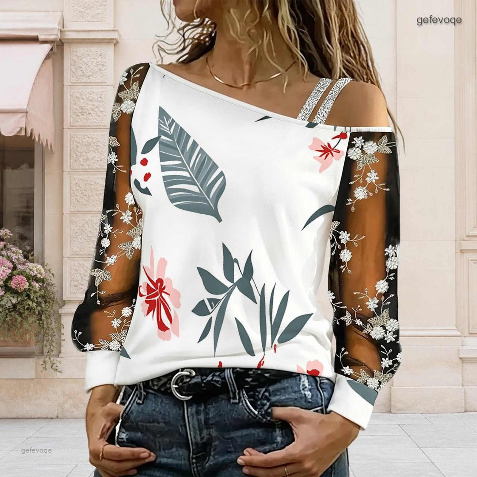 Women Off Shoulder Blouse Asym - огляд і ціна Off Shoulder Top