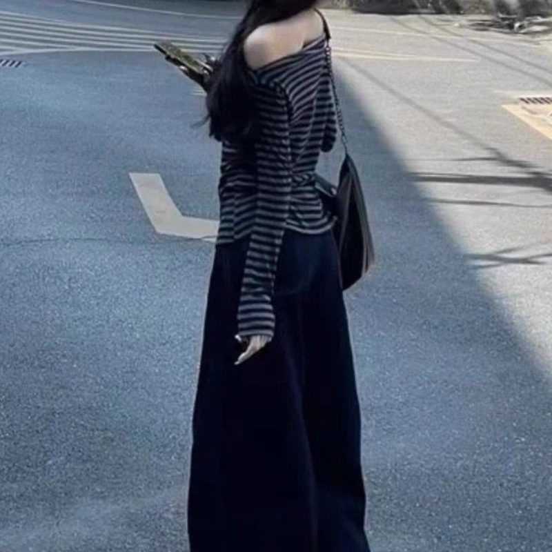 Women Vintage Striped Off Shou - огляд і ціна Off Shoulder Top