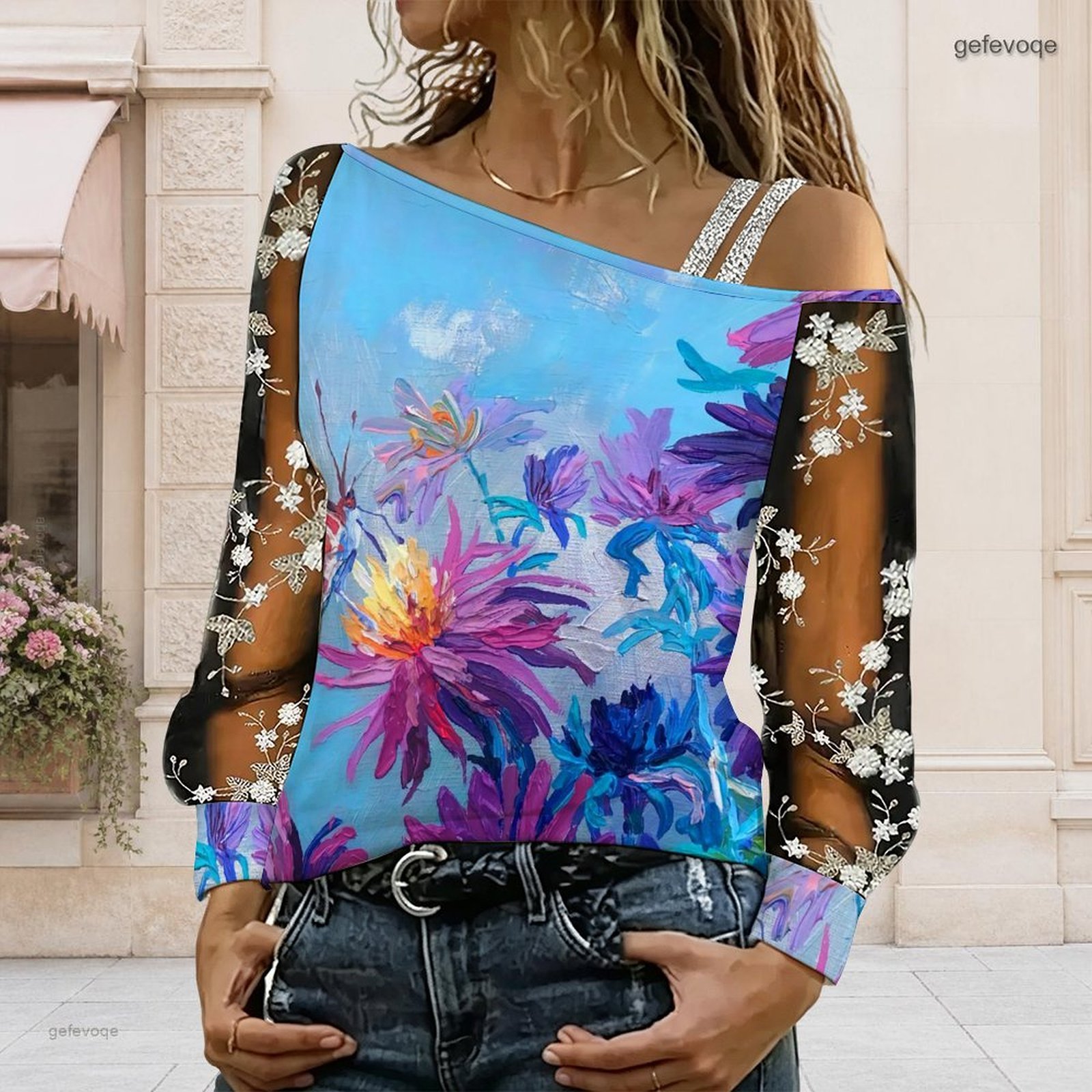 Women Off Shoulder Blouse Asym - огляд і ціна Off Shoulder Top