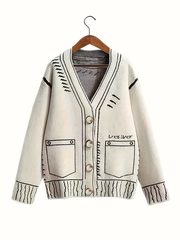 plus Size Women's Button-Up Ca - огляд і ціна Women'S Fashion Knitwear