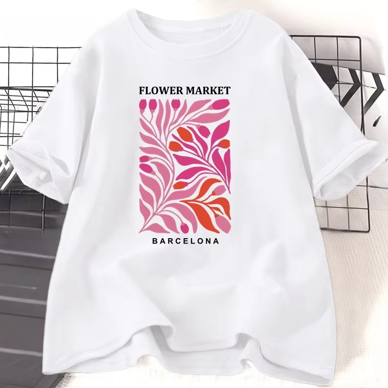 Flower Market Barcelona Tshirt - огляд і ціна Women'S Fashion Market Size
