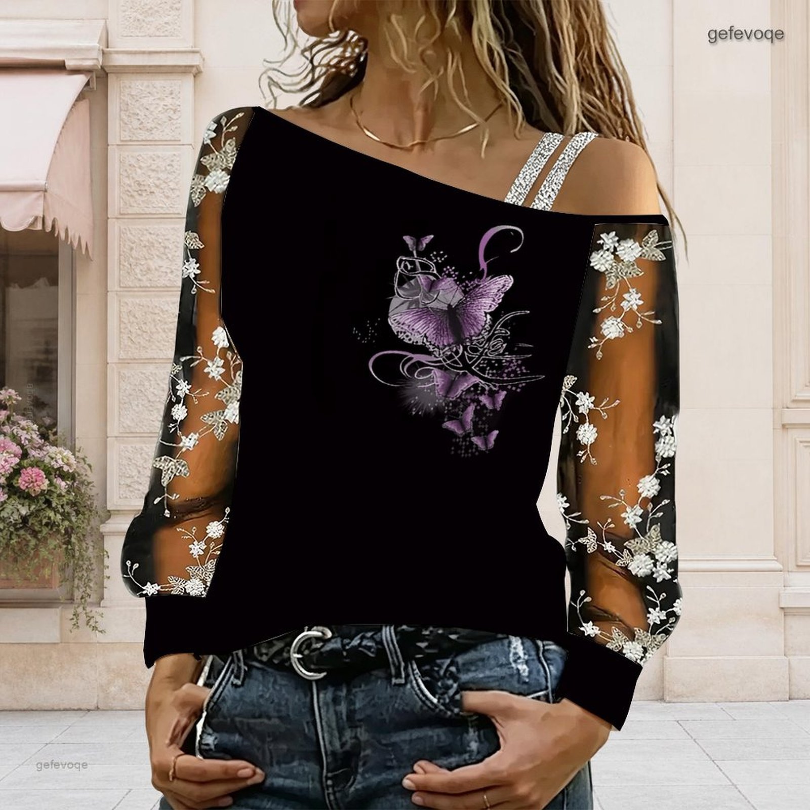 Women Off Shoulder Blouse Asym - огляд і ціна Off Shoulder Top